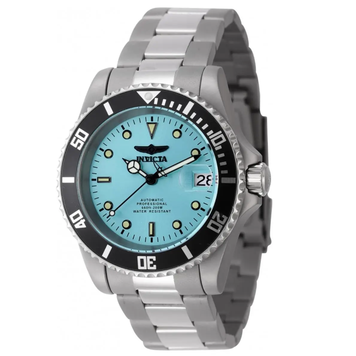 Invicta Pro Diver Titanium Automatic Men`s 40mm Blue Dial 200M Watch 8926T-TF