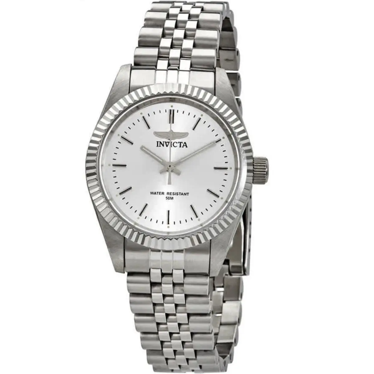 Invicta Silver Dial Stainless Steel Ladies Watch 29396 - Dial: Silver, Band: Silver-tone, Bezel: Silver-tone
