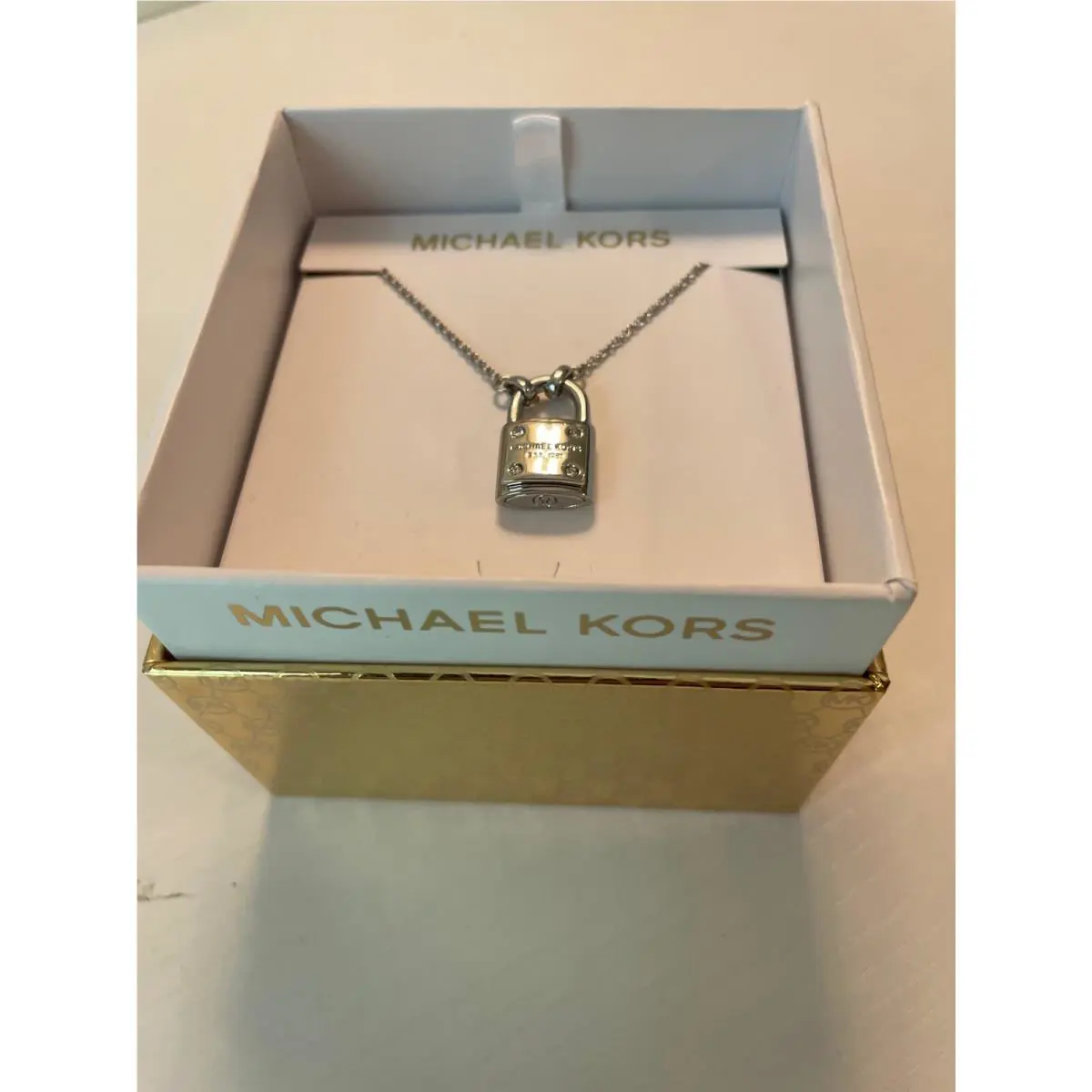Michael Kors Gray Lock MKJX7759040 Necklace