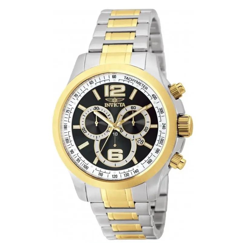 Invicta Specialty Men`s 45mm Two-tone Gold Ronda Swiss Chronograph Watch 0080