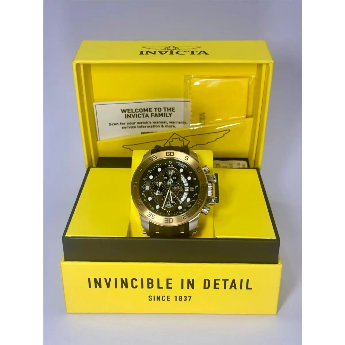 19253  I Force 51mm Stainless Steel Black Dial Chronograph Watch by Invicta