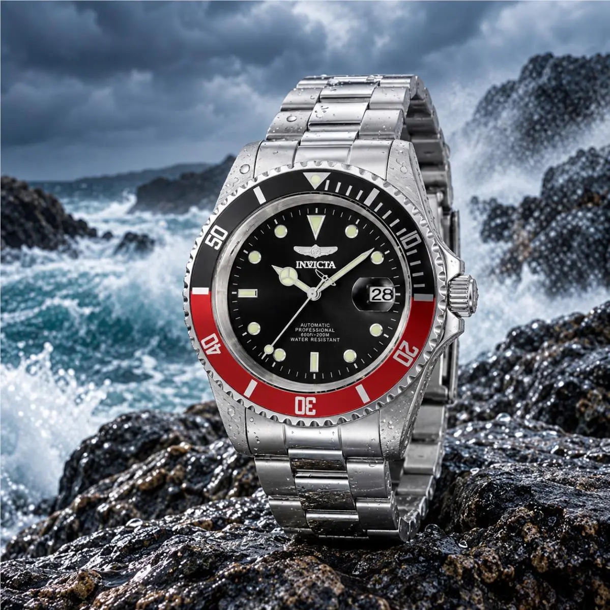 Invicta Pro Diver V-axis Automatic 43mm Black Dial Stainless 9403OBXL One Slot