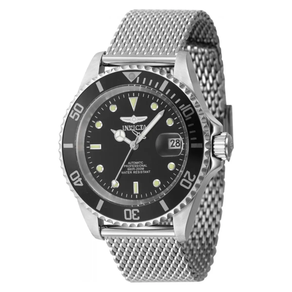Invicta Men`s 47720 Pro Diver Automatic 3 Hand Black Dial Watch