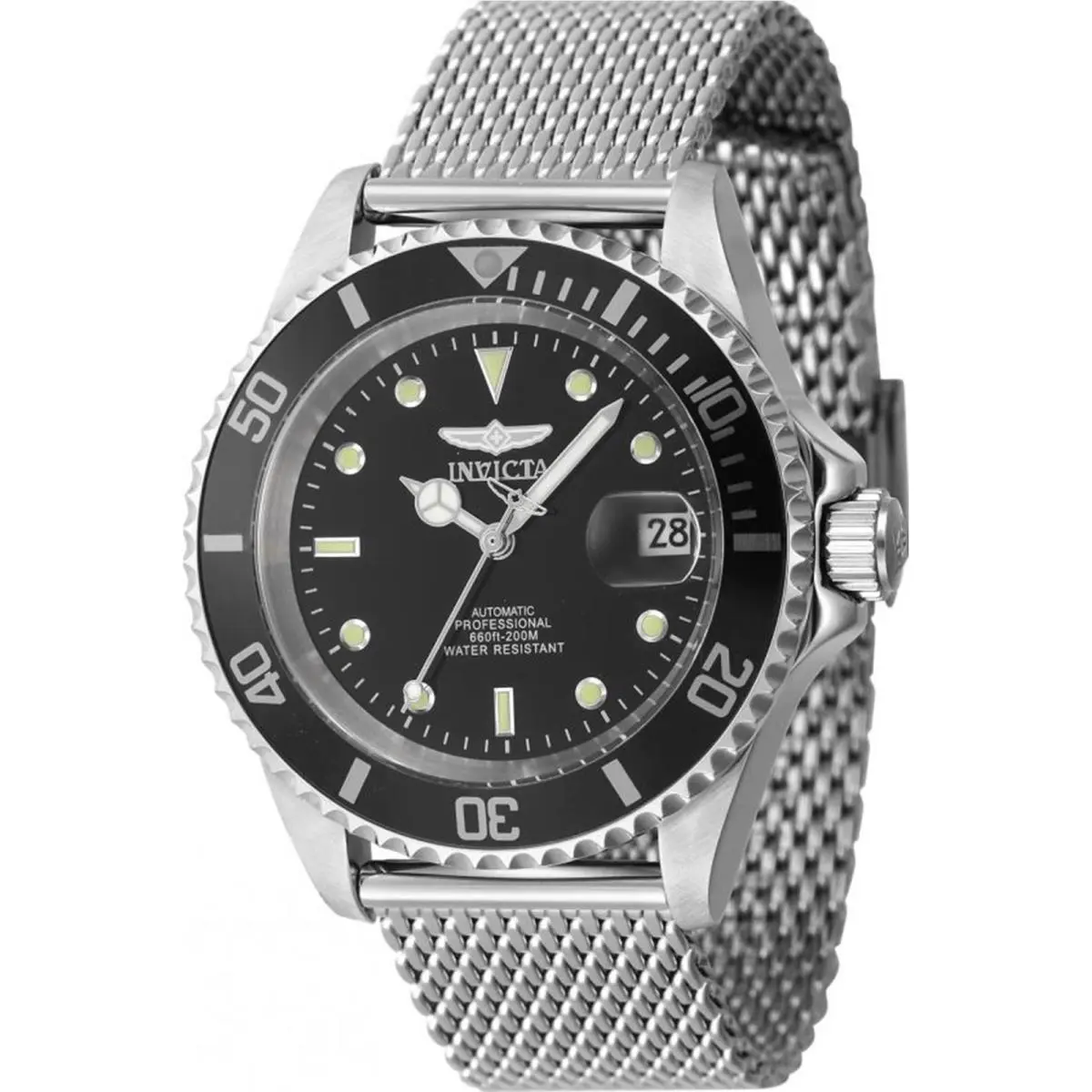 Invicta Men`s 47720 Pro Diver Automatic 3 Hand Black Dial Watch