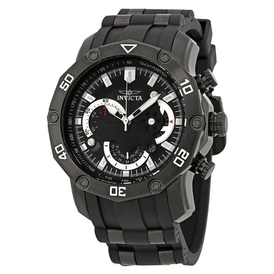 Pro Diver Chronograph Black Dial Men`s Watch 22799 by Invicta