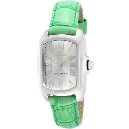 Invicta 14564 Womens Special Edition Watch Set Silver Case Leather Band Watch
