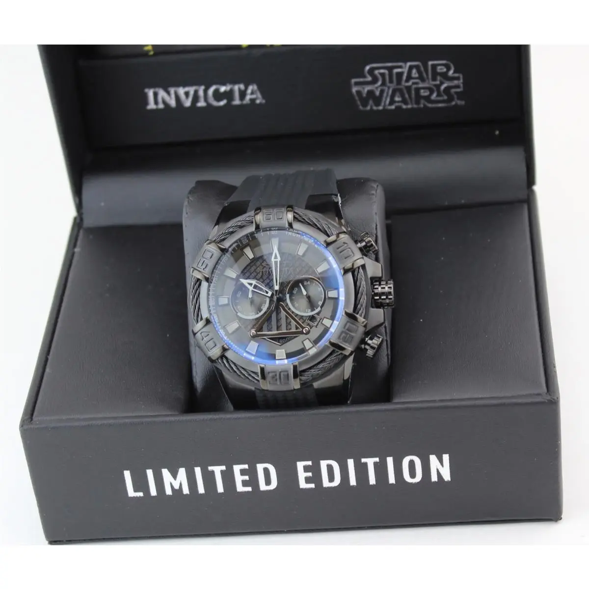 Invicta Star Wars Darth Vader Black Silicone Men`s 26268 Watch - Dial: Black, Band: Black