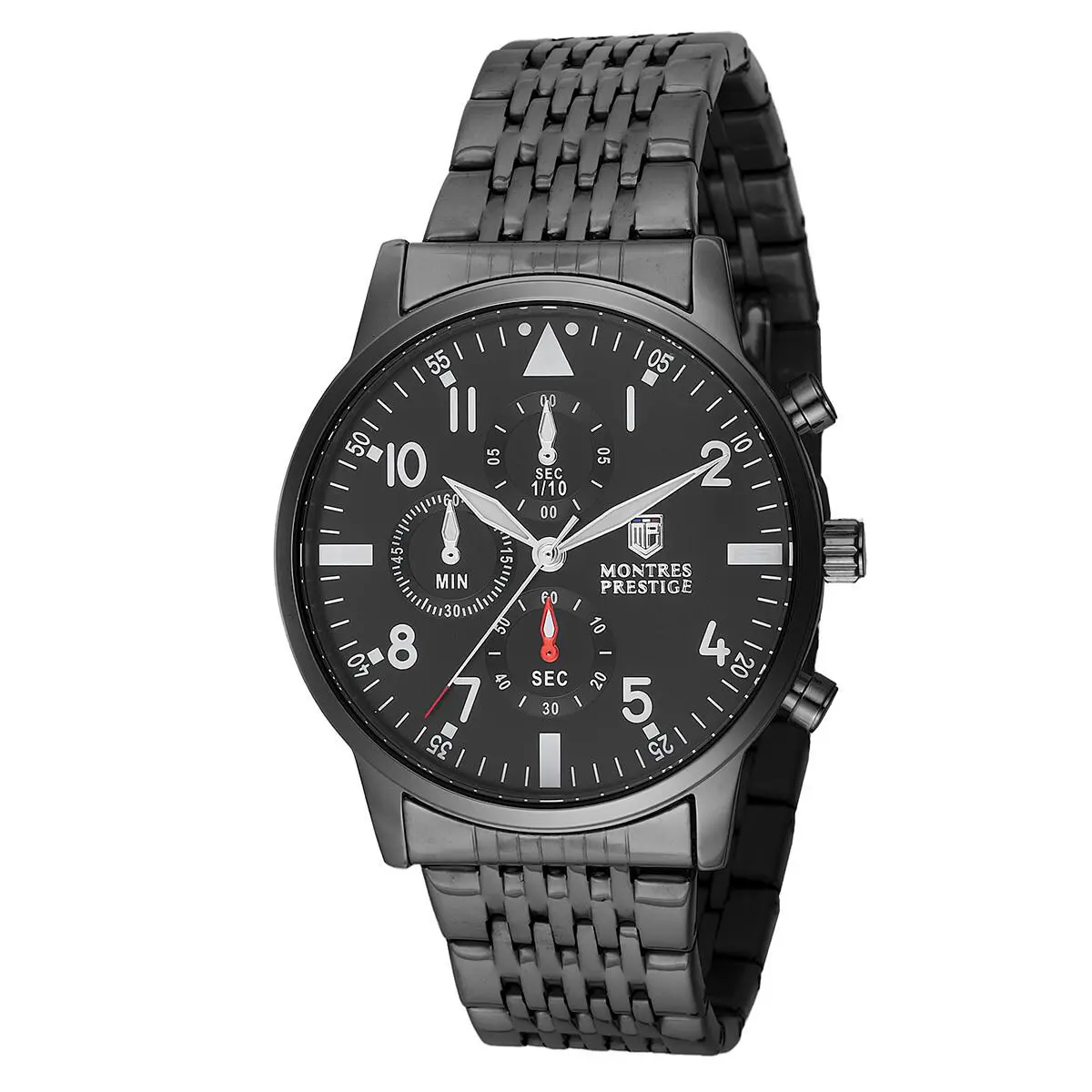 Invicta X Montres Prestige Men`s Gold/black Watch 46mm - Dial: Black, Band: Black, Gold, Bezel: Black, Gold