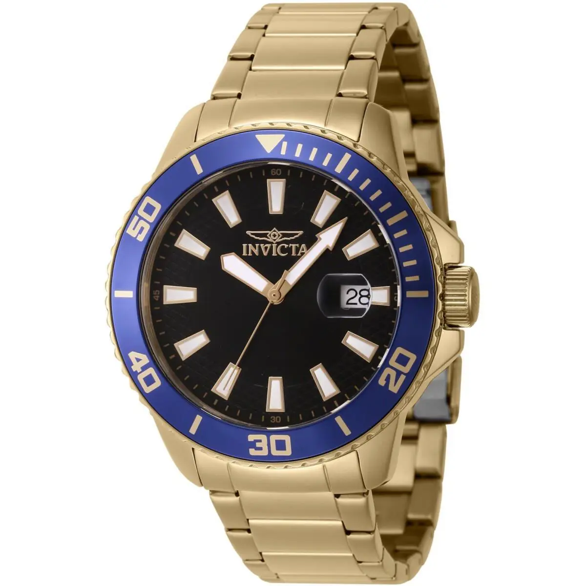 Invicta 46068 Man Watch with Quartz Movement Gold