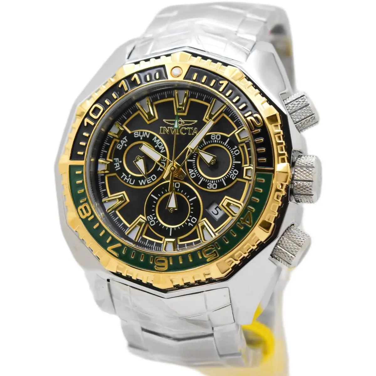 Invicta Akula Kromo Z Men`s 55mm Green and Black Z60 Swiss Chrono Watch 49636