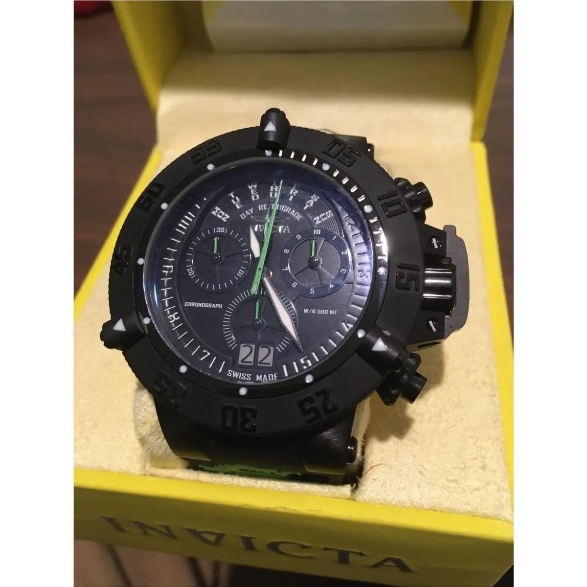 Invicta Subaqua Noma Iii 10187 Wrist Watch For Men - Dial: Black, Band: Black, Bezel: Black