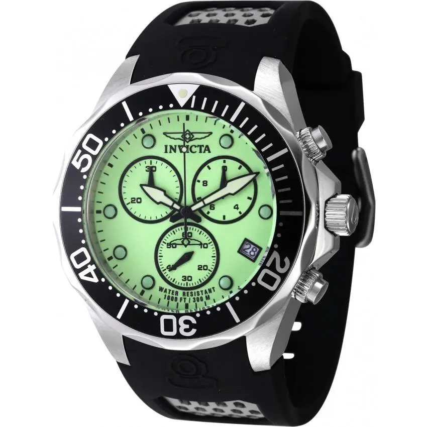 Invicta Pro Diver Super Lume Dial Men`s 47 mm Swiss Eta G10 Chrono 11483