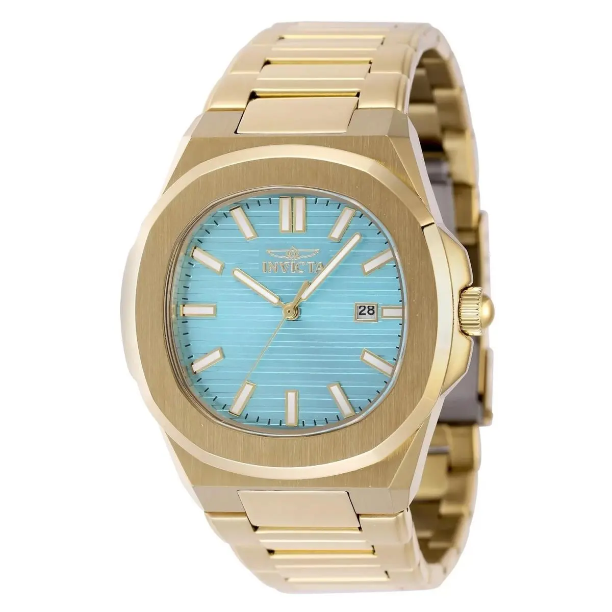 Invicta 48517 Quartz Watch Blue Dial Stainless Steel 41mm Men