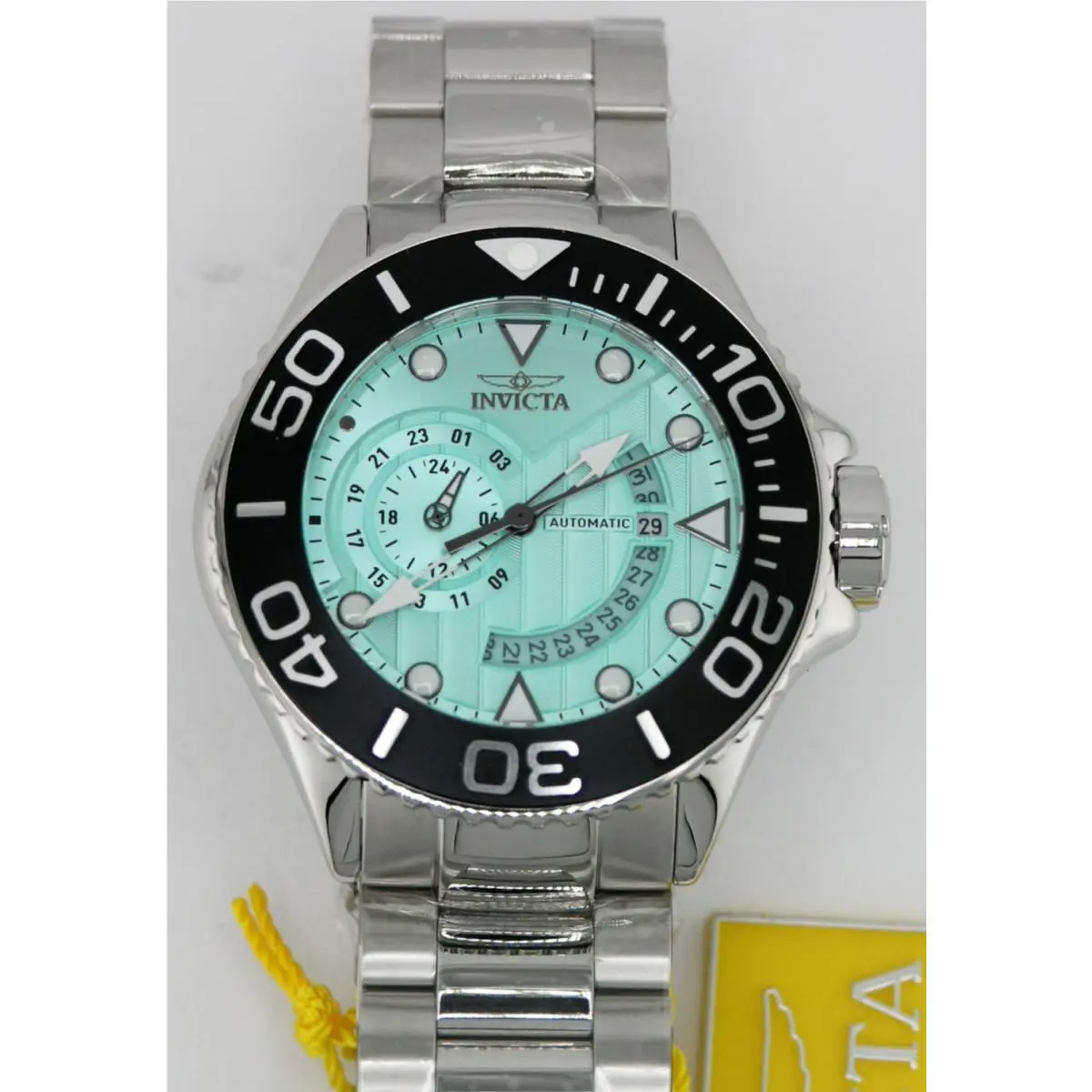 Invicta 47541 Grand Diver Automatic Turquoise Dial Steel Watch 300M 52MM
