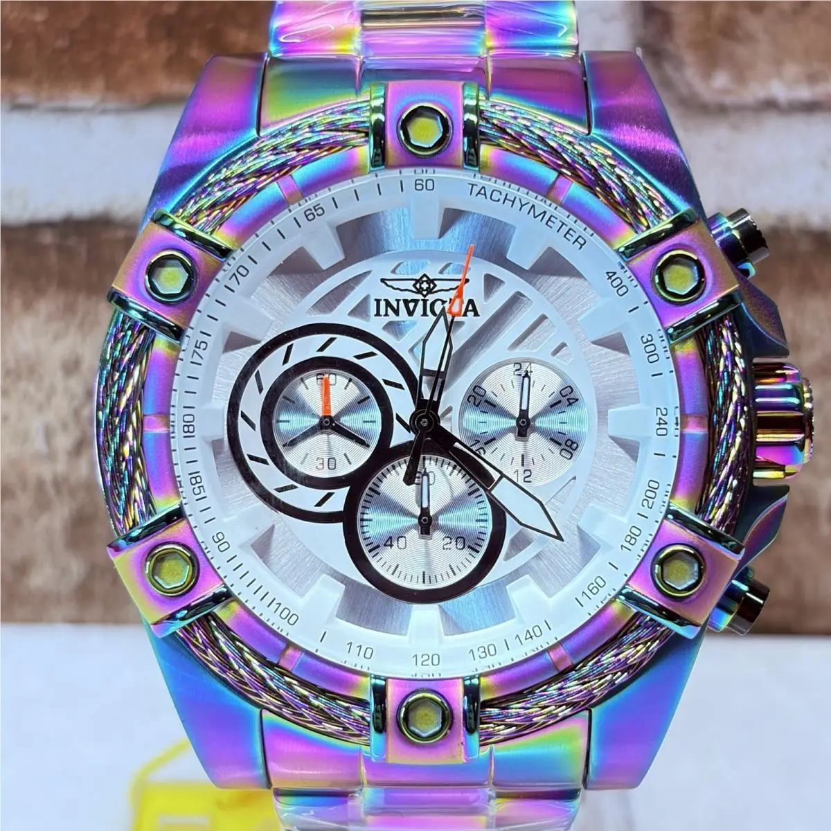 Invicta Bolt Ace 25520 Men`s 52mm Iridescent Chronograph Men`s Watch - 