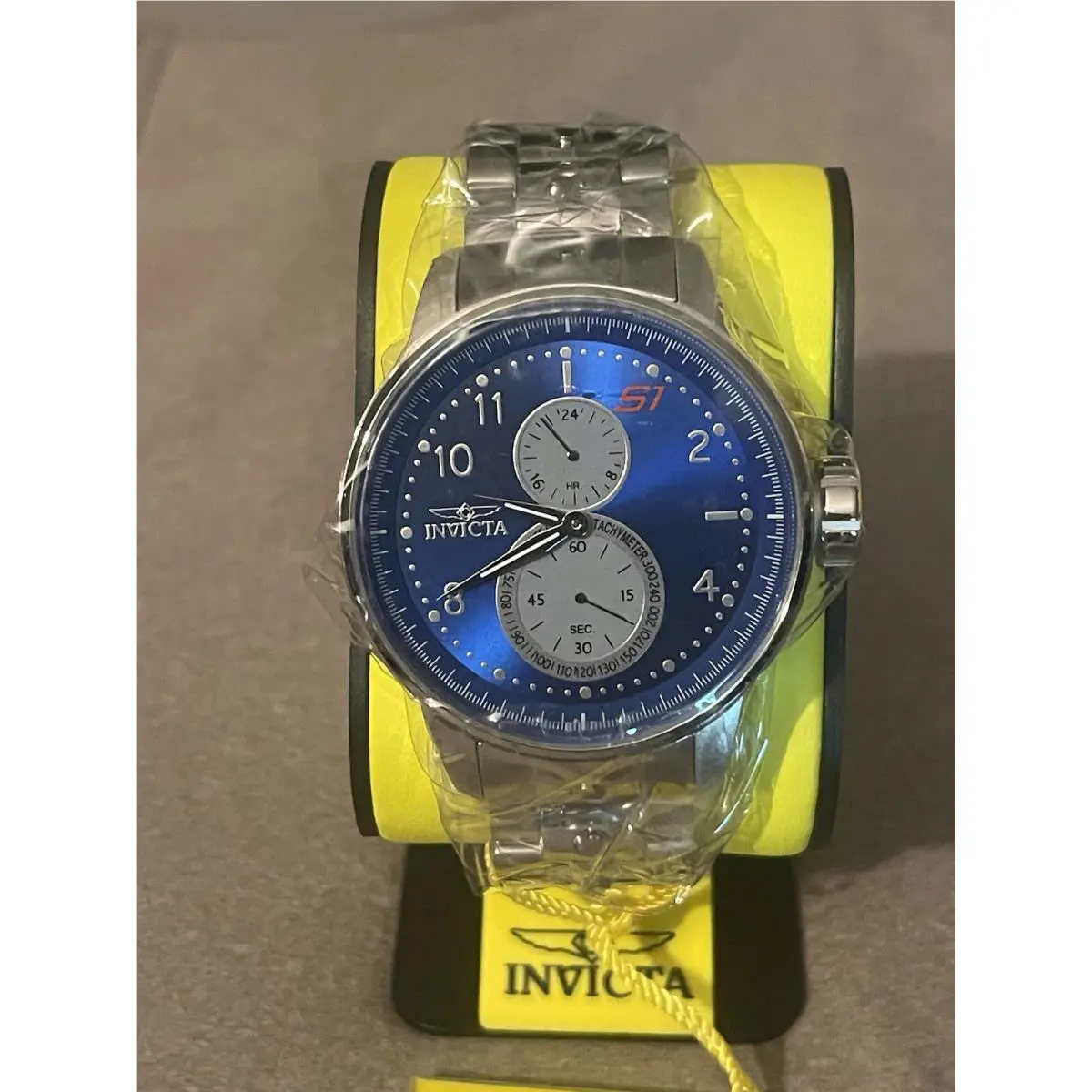 Invicta S1 48 mm Men`s Stainless Steel Rally Watch - Silver