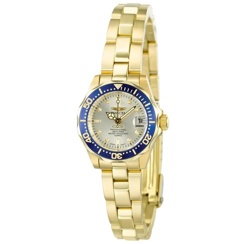 Invicta 4610 Women`s Pro Diver Collection Gold Plated Watch