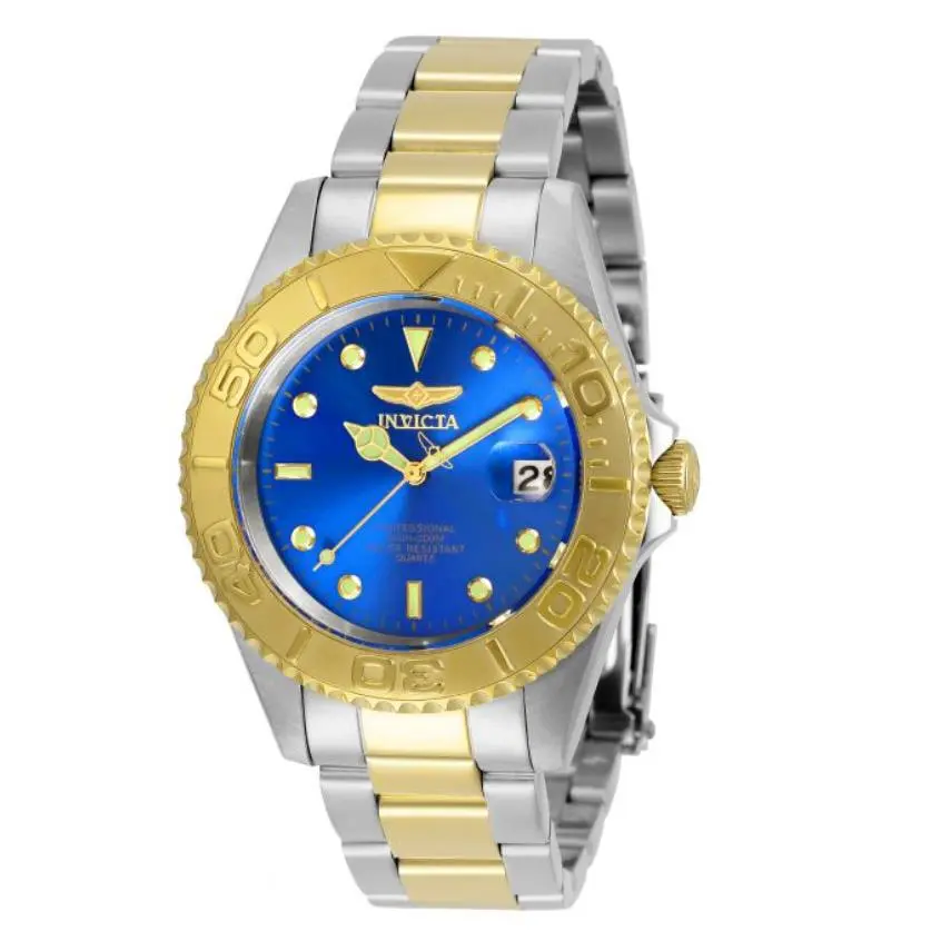 Invicta Pro Diver Men`s Watch - 43mm Steel Gold 29942