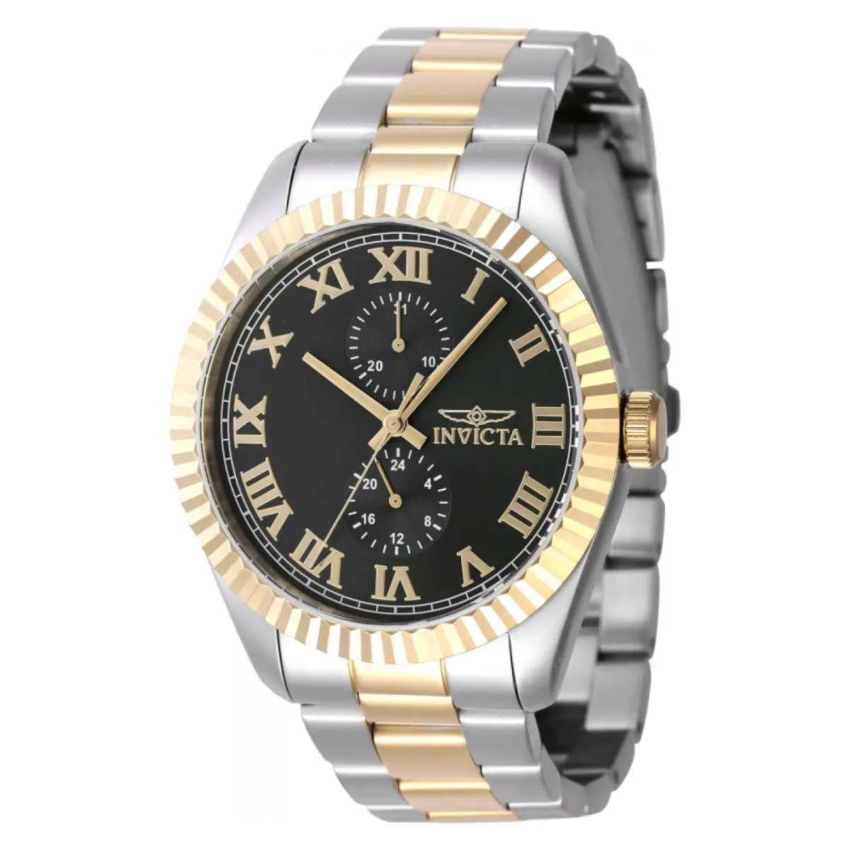 Watch Invicta 47425 Specialty Men 43 Stainless Steel - Dial: Steel, Band: Gold, steel