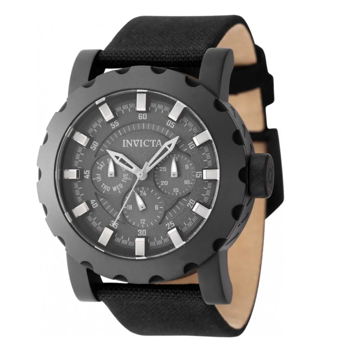 Invicta I-force Commando Men`s 46mm Stealth Black Day / Date Quartz Watch 47585