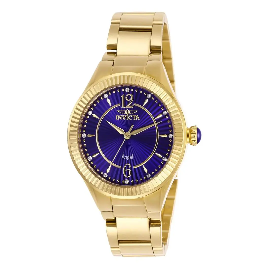 Msrp- Invicta Womens Angel Blue Dial Gold Tone Quartz - No Box and Papers