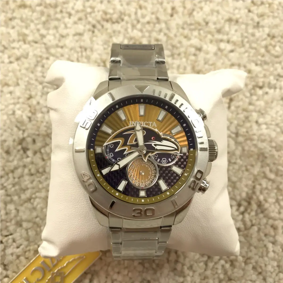 Invicta Men`s Watch Baltimore Ravens 45mm Steel 47940