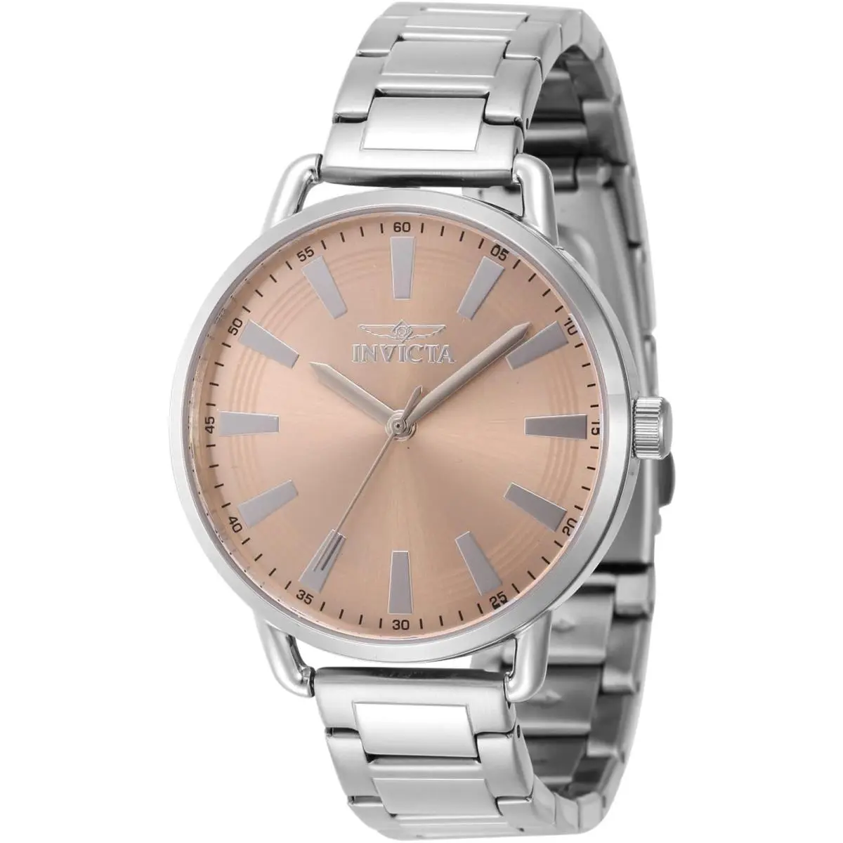 Invicta Women`s 46329 Wildflower Quartz 3 Hand Light Pink Dial S. Steel Watch