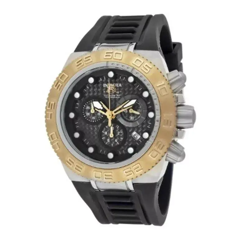 Invicta 10863 Men`s Subaqua Sport Chronograph Black Carbon Fiber Dial Watch