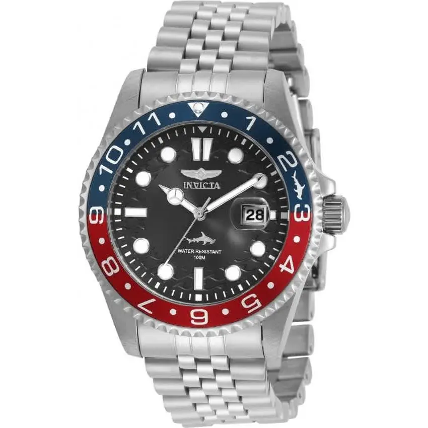 Invicta Pro Diver Quartz Black Dial Pepsi Bezel Men`s Watch 30619