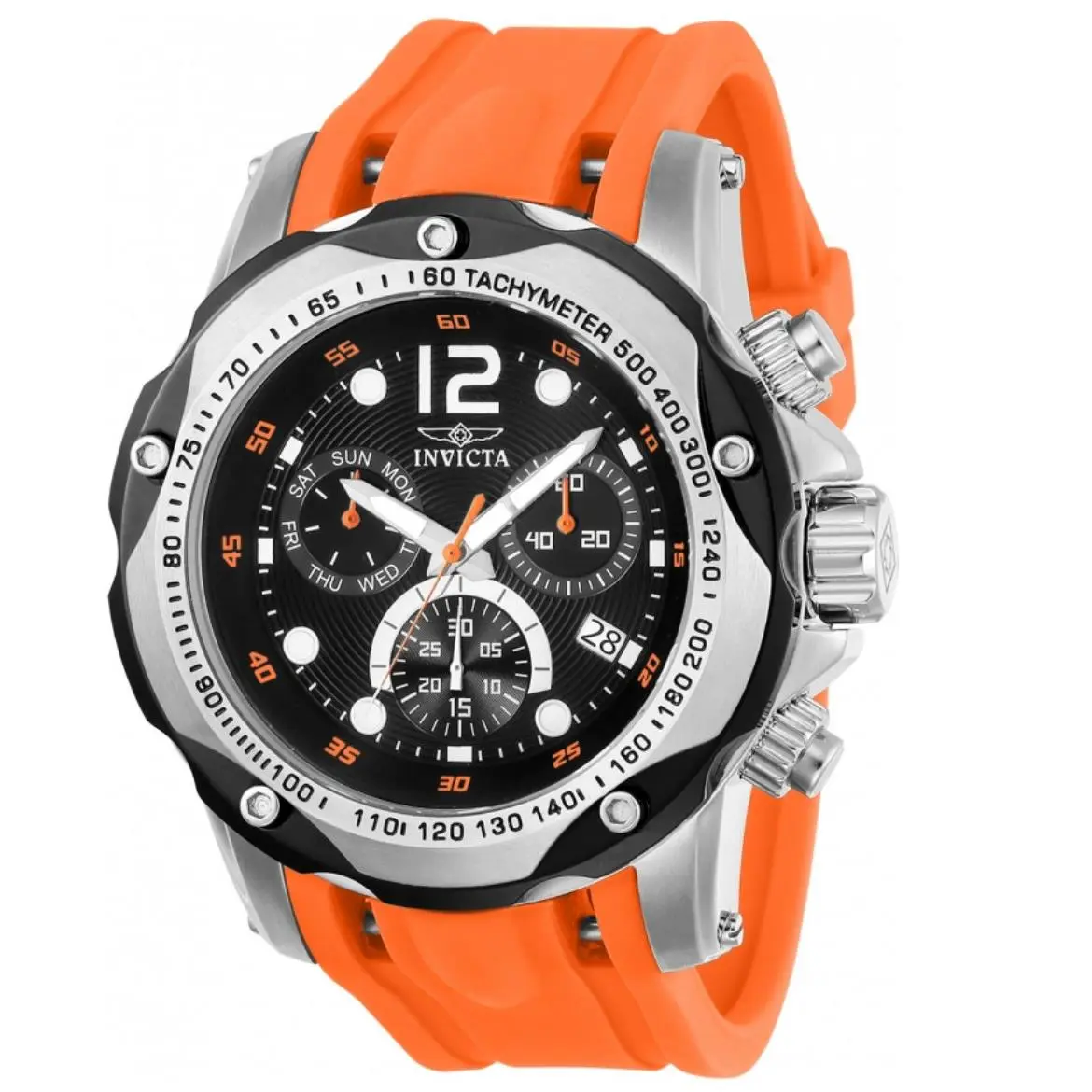 Invicta Speedway Cruise Turbo Mens 51mm Orange Z60 Swiss Chronograph Watch 20072