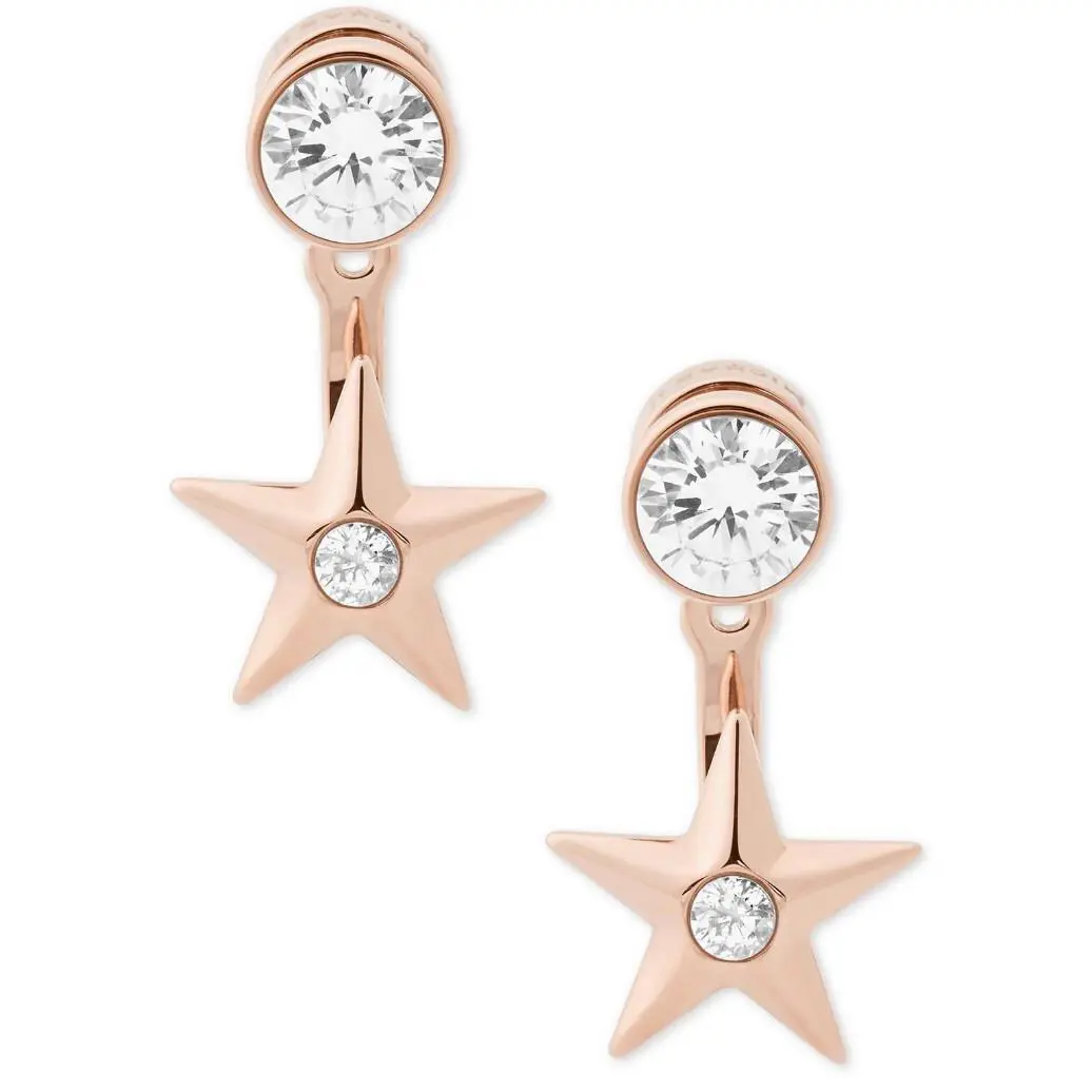 Michael Kors Celestial Rose Gold Tone Earring Jackets 57