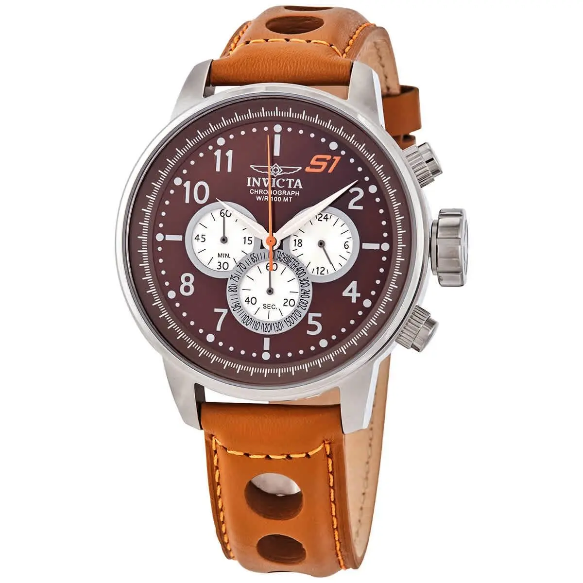 Invicta S1 Rally Chronograph Quartz Brown Dial Men`s Watch 16015