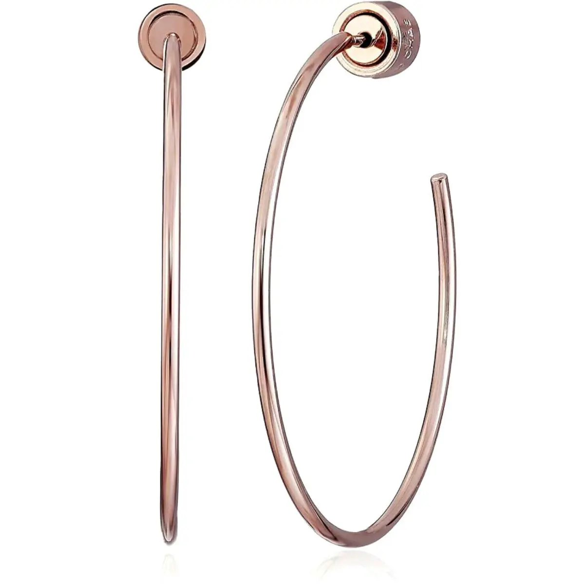 Michael Kors Cityscape Chains Rose Gold-tone Hoop Earrings
