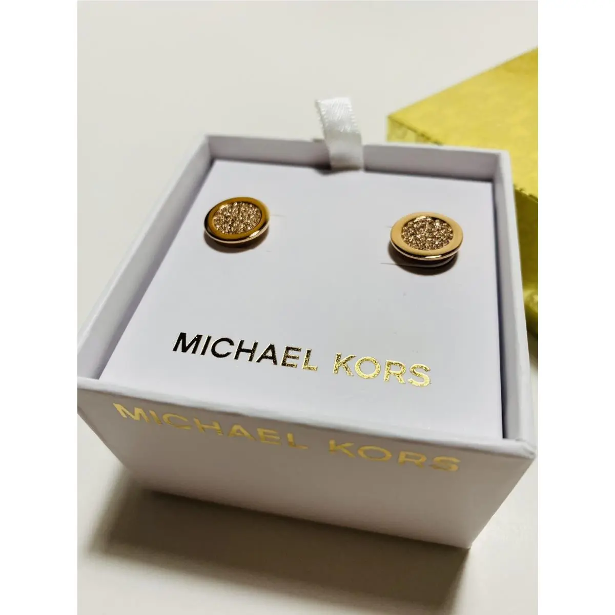 Rose Gold Lock Design Earrings Pair Ships Fast by Michael Kors