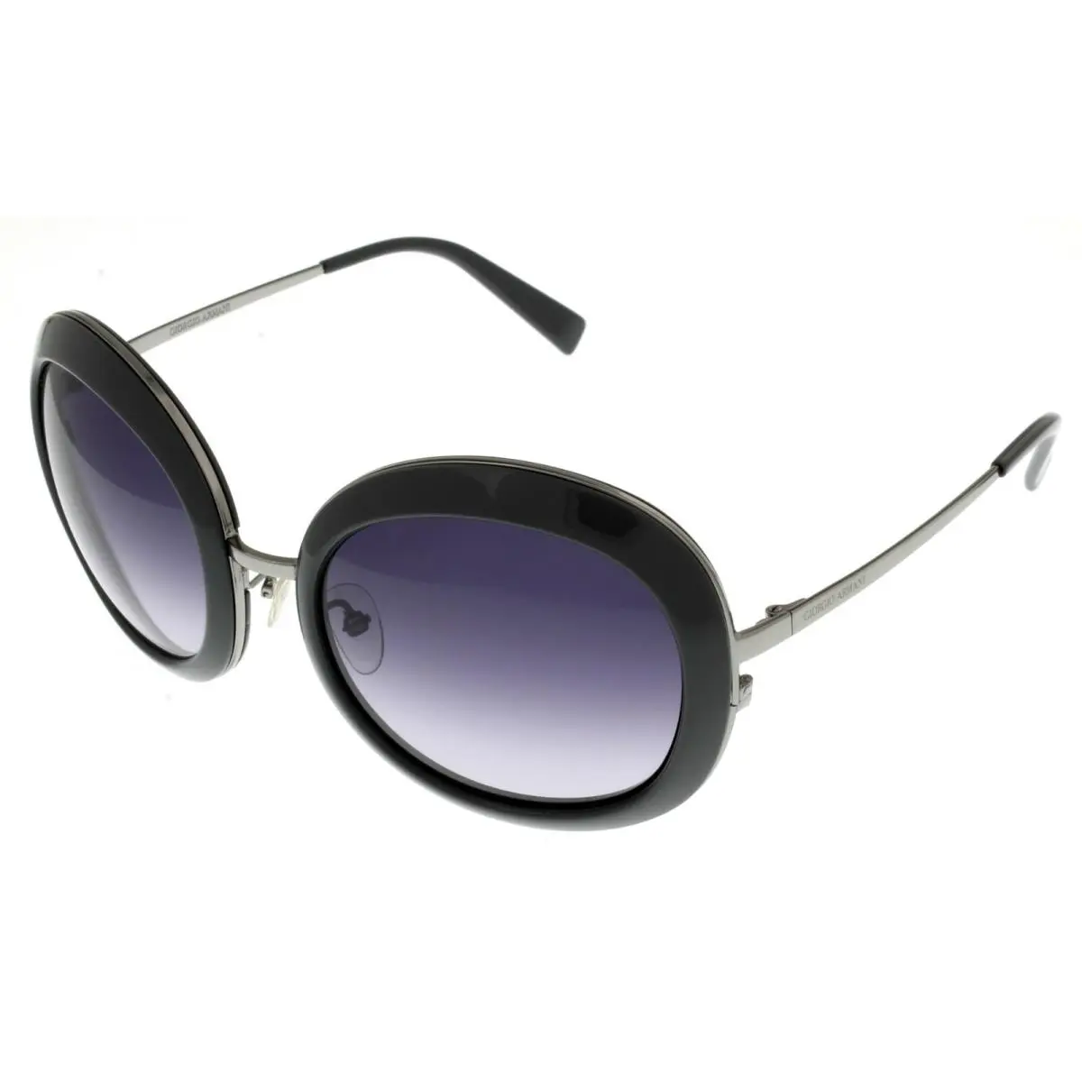 Giorgio Armani Sunglasses Woman`s GA 578/K/S Tcbdg Shiny Grey Ruthenium - Dark Grey, Frame: Gray, Lens: Gray