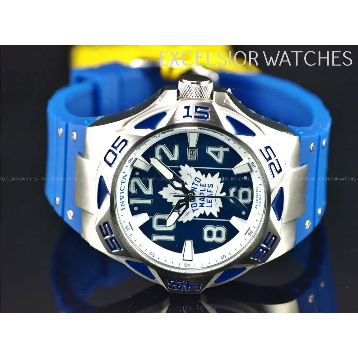 Invicta Nhl Toronto Maple Leafs Coalition Forces 52mm Automatic Watch 42277
