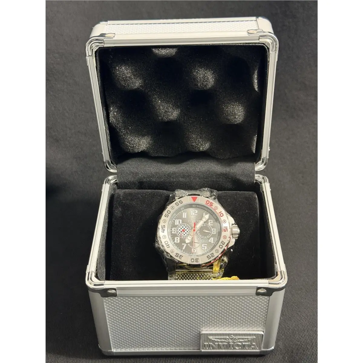 Invicta Racing Unisex Multifunction Quartz Watch 47213 SS Case Bracelet