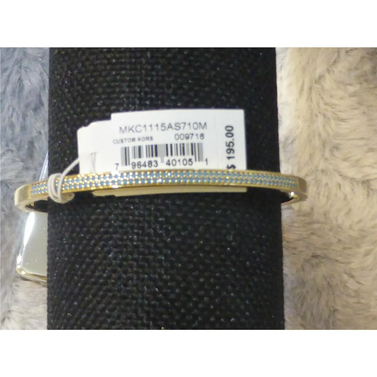 Michael Kors Paved Gold Tone Open Cuff Bracelet MKC1115AS