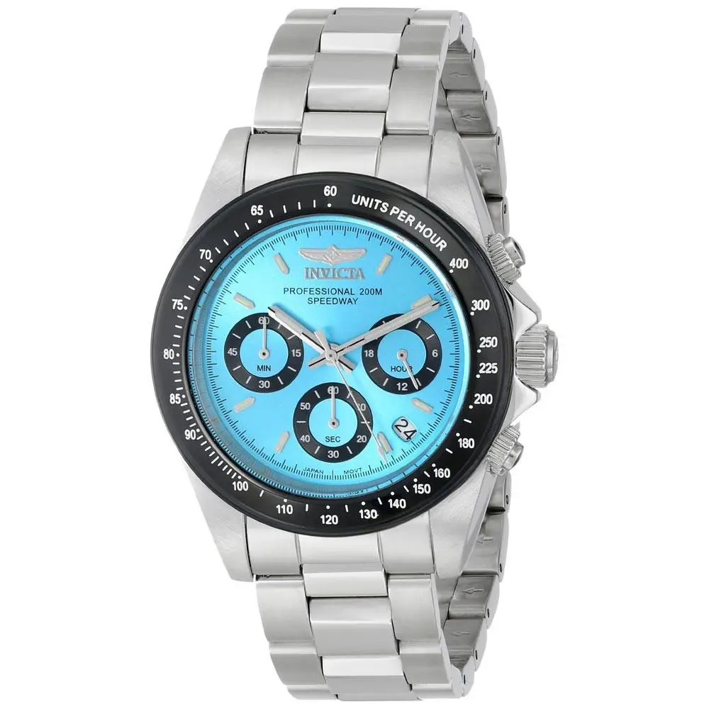 Invicta 15589 Men`s Speedway Light Blue Dial Chrono Watch