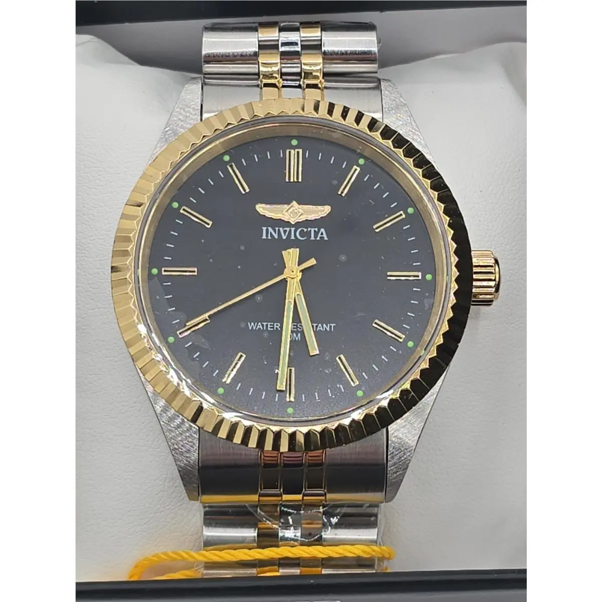 Invicta Specialty Black Dial 43mm. 2-Toned Steel Gold 29377