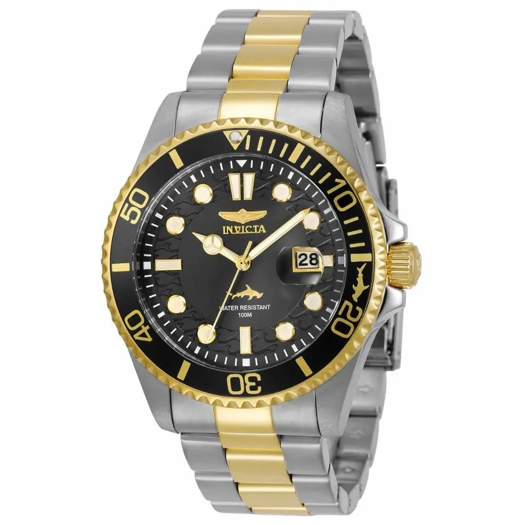 Pro Diver Black/gold Men`s Watch - 30023 by Invicta