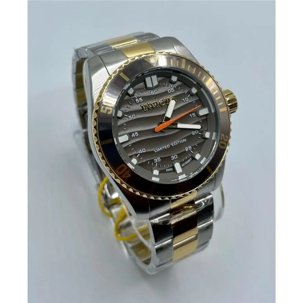 Invicta Pro Diver Swiss Limited Ed of 400 Men`s Watch 42mm Gold/steel 49249