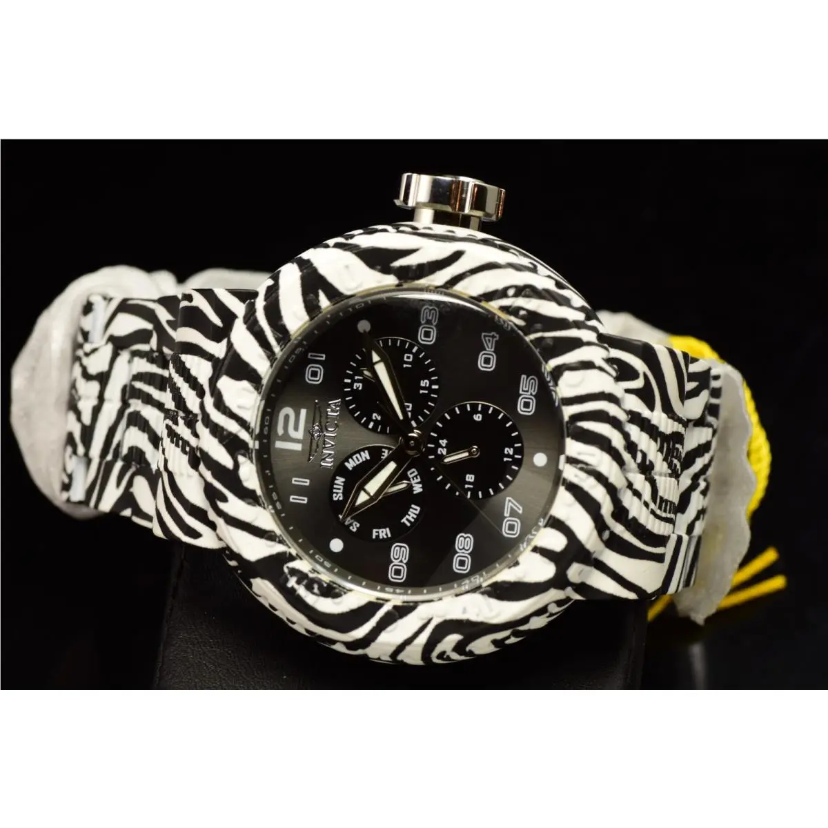 Invicta Men`s Pro Diver Neoart Flux Quartz Multi Dial Steel Aqua Plating Watch - Dial: Black, Gray, Band: Steel, Aqua Plating, Bezel: Aqua-Plating, Steel