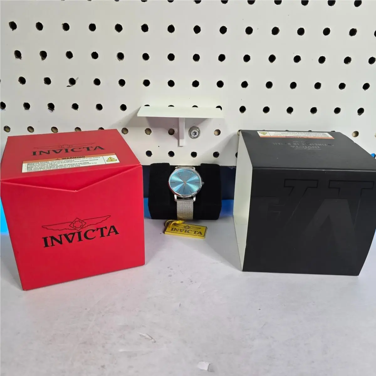 Invicta Angel Unisex 38mm Wrist Watch Stainless Steel w/ Blue Dial 48844 -new