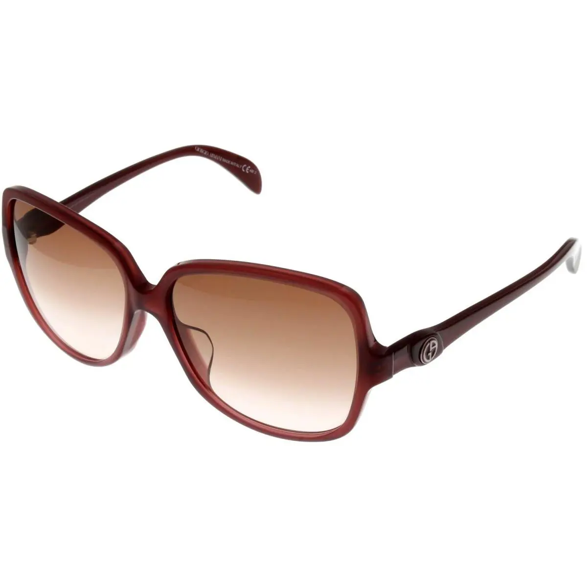 Sunglasses Women GA756 I3N Plum Red Square by Giorgio Armani