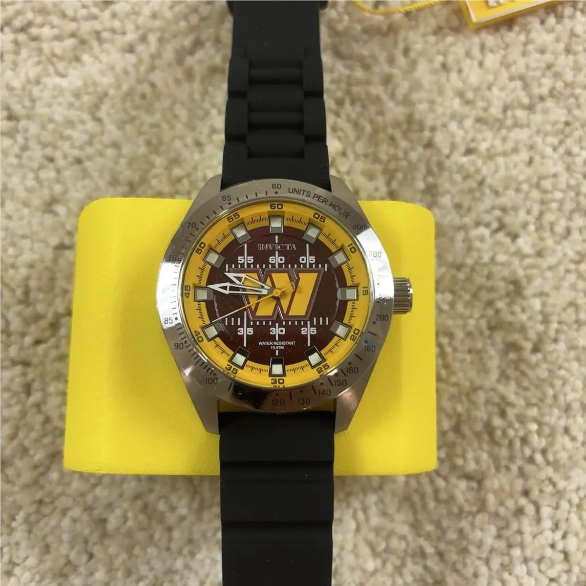 Invicta Watch Nfl Washington Commanders Mens 45mm Black 47886