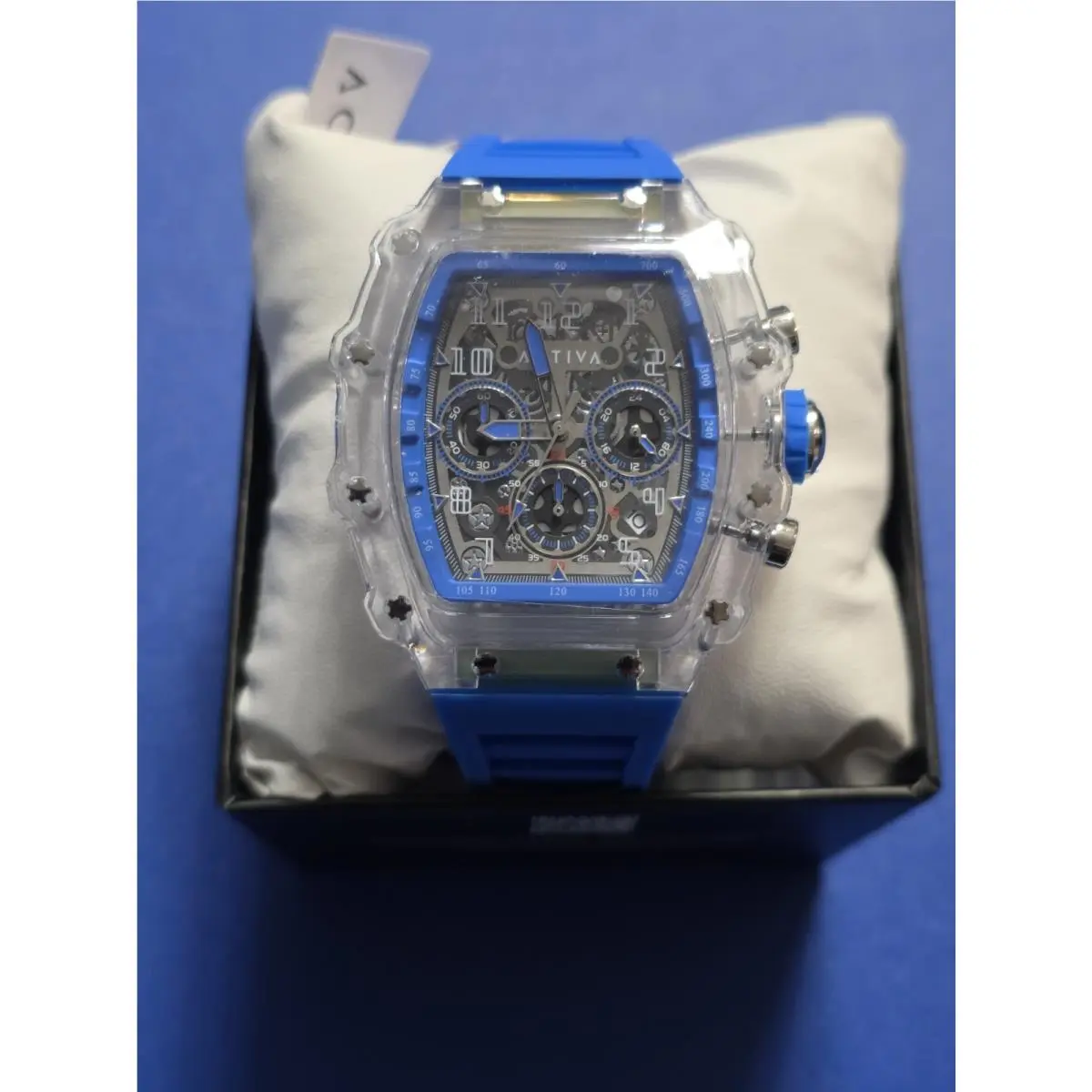 Activa Circuit X Invicta 44.3mm w/ Skeleton Dial PC Case Material Blue Watch