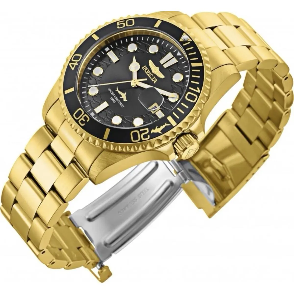 Invicta 30026 ’s Pro Diver Gold 43mm Mens Watch Quartz Watch Wristwatch