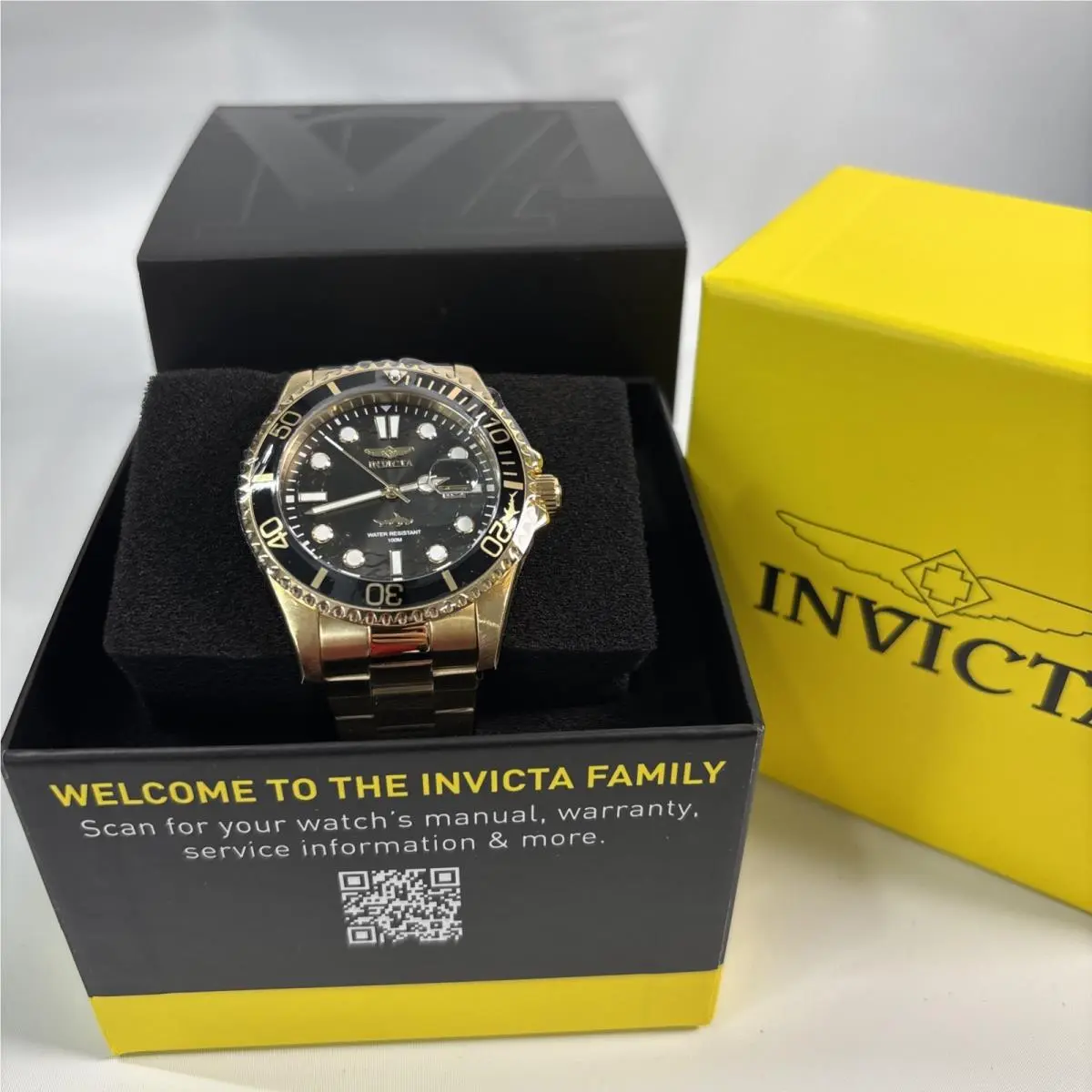 30026 Pro Diver Men`s Watch Stainless Steel Gold Tone by Invicta