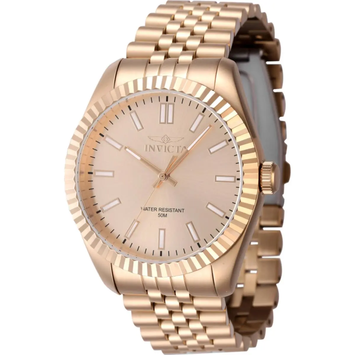 Men`s Watch Specialty Rose Gold Tone Dial Stainless Steel Bracelet 47493 by Invicta